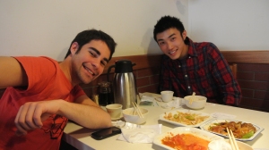 Lunch with Eric (left) & Cody (right)